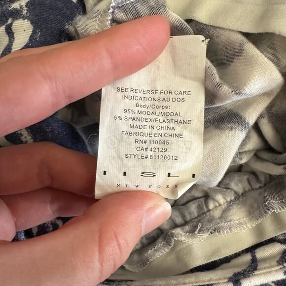 Lisli New York Blue White Floral Print Mini Dress Spaghetti Strap Size M - Picture 7 of 8